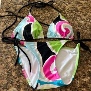 Multi Colored Bikini Set